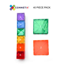 Load image into Gallery viewer, CONNETIX - 40 Pcs - SQUARE - Expansion Pack - Rainbow