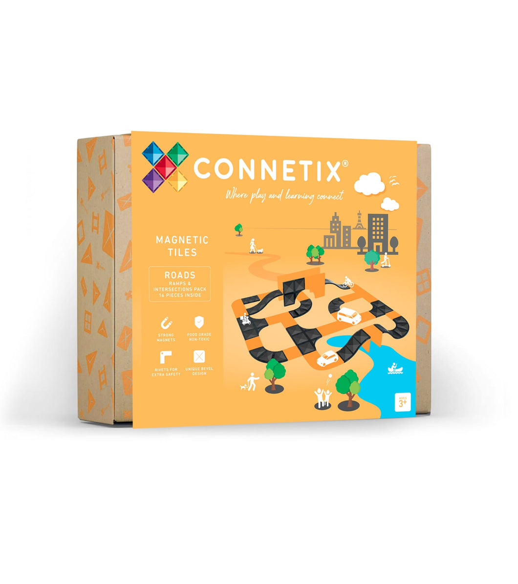 Connetix - 16 pcs - Road Range - Ramps & Intersections Pack