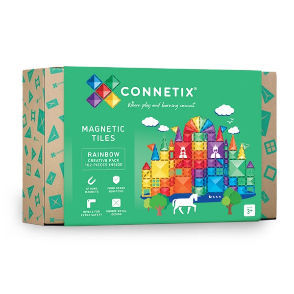 Connetix - 102 pcs - Creative Pack - RAINBOW