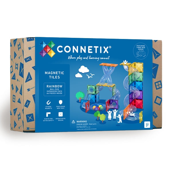 CONNETIX - 66 pcs - Ball Run Expansion Pack - Rainbow