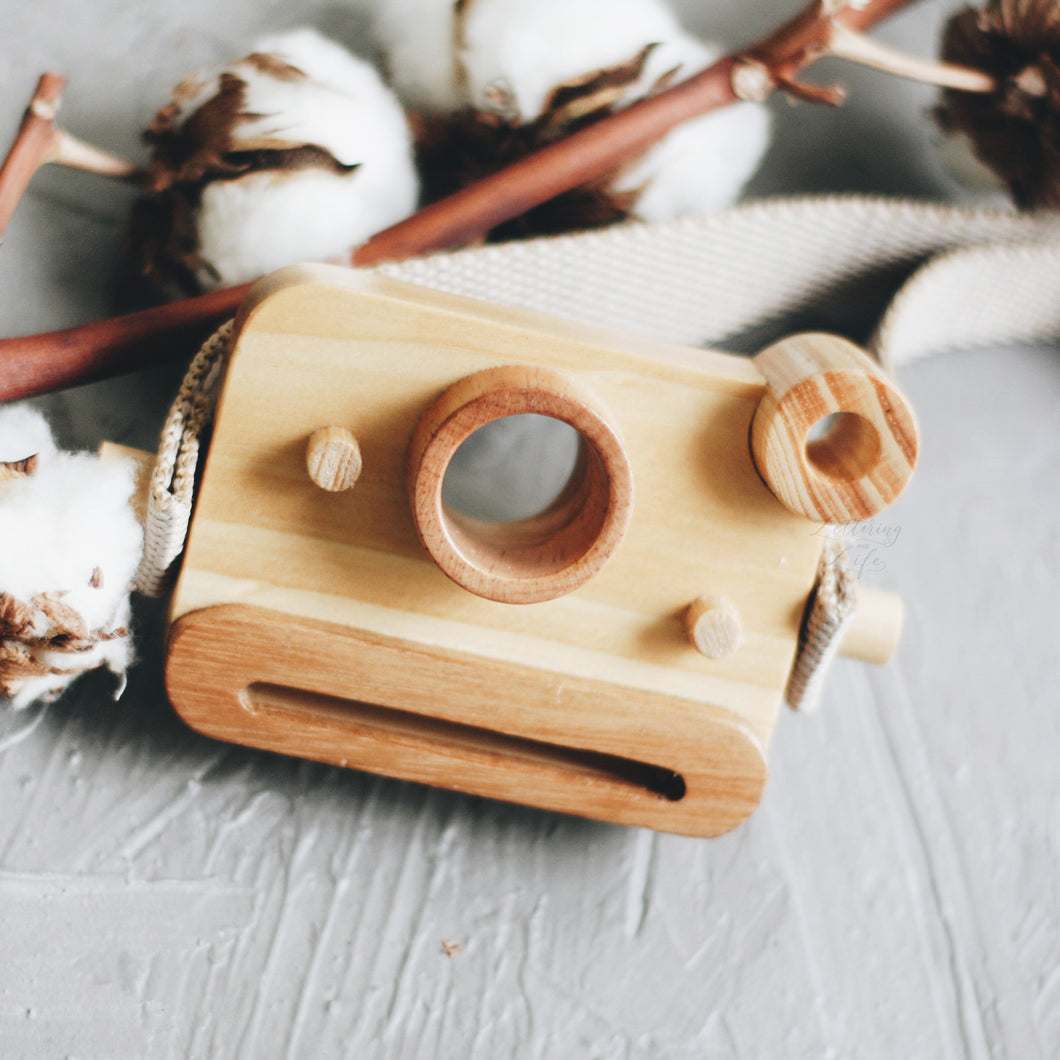 Wooden Polaroid Camera