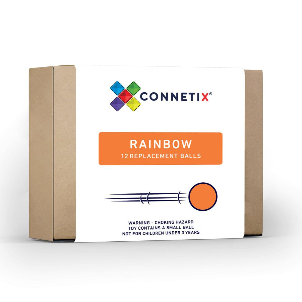 CONNETIX - 12 Pcs - Replacement Ball Pack - Rainbow